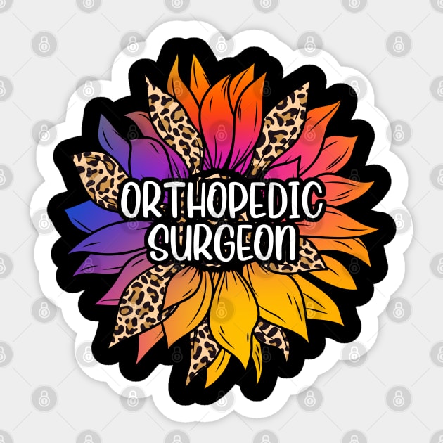 Orthopedic Surgeon Sunflower Sticker by White Martian